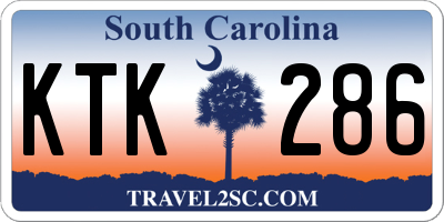 SC license plate KTK286