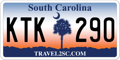 SC license plate KTK290