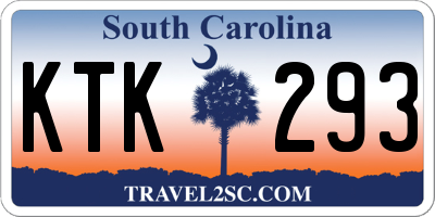 SC license plate KTK293