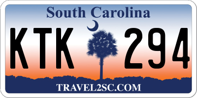 SC license plate KTK294