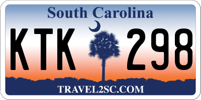 SC license plate KTK298