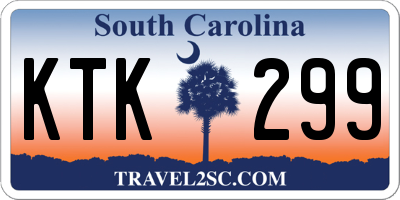 SC license plate KTK299