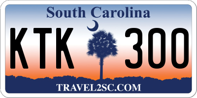 SC license plate KTK300
