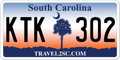 SC license plate KTK302