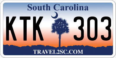 SC license plate KTK303