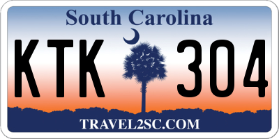 SC license plate KTK304