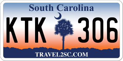 SC license plate KTK306