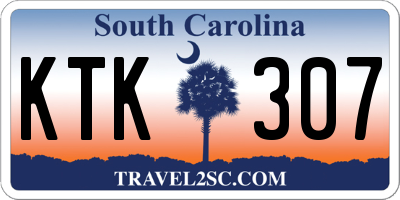 SC license plate KTK307