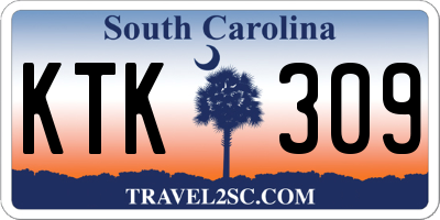 SC license plate KTK309