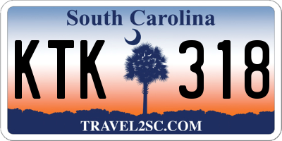 SC license plate KTK318