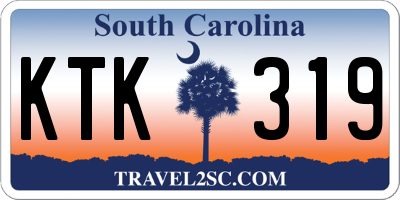 SC license plate KTK319