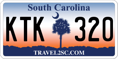 SC license plate KTK320