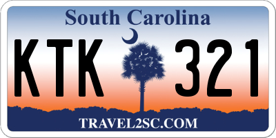 SC license plate KTK321