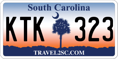 SC license plate KTK323