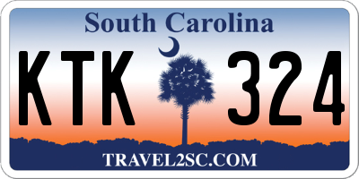 SC license plate KTK324