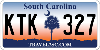 SC license plate KTK327