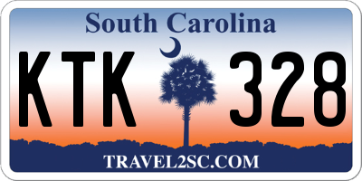 SC license plate KTK328