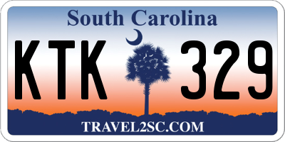 SC license plate KTK329