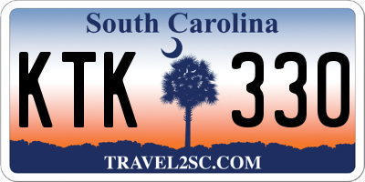 SC license plate KTK330
