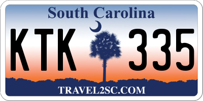 SC license plate KTK335