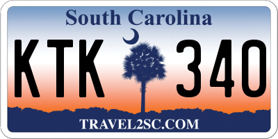 SC license plate KTK340