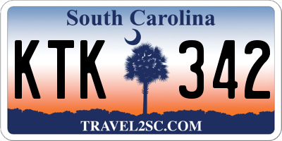 SC license plate KTK342