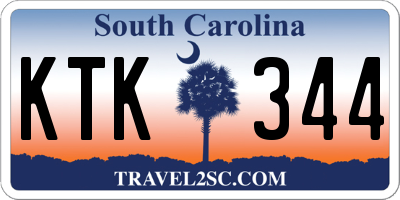 SC license plate KTK344