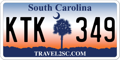 SC license plate KTK349