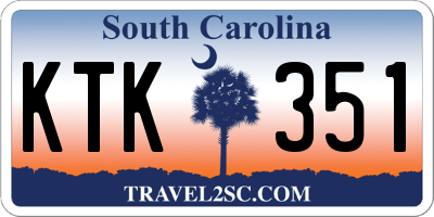 SC license plate KTK351