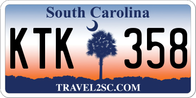 SC license plate KTK358