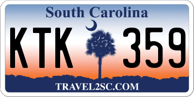 SC license plate KTK359