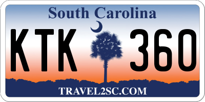 SC license plate KTK360