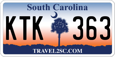 SC license plate KTK363