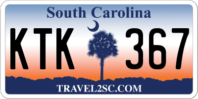 SC license plate KTK367