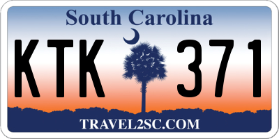 SC license plate KTK371