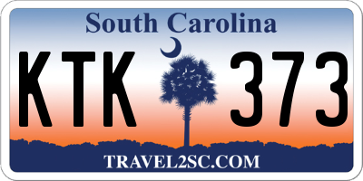 SC license plate KTK373