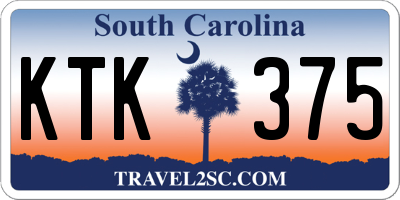 SC license plate KTK375