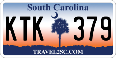 SC license plate KTK379