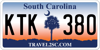 SC license plate KTK380
