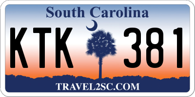 SC license plate KTK381