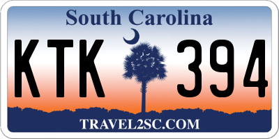 SC license plate KTK394