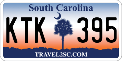 SC license plate KTK395