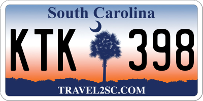 SC license plate KTK398