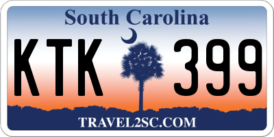 SC license plate KTK399