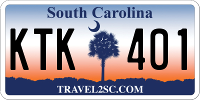 SC license plate KTK401