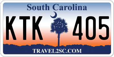 SC license plate KTK405