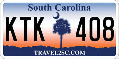 SC license plate KTK408