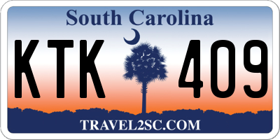 SC license plate KTK409