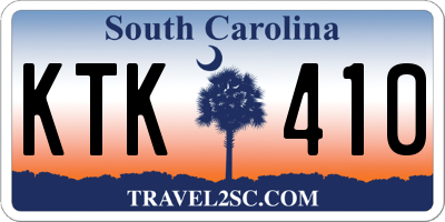 SC license plate KTK410