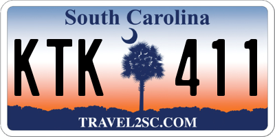 SC license plate KTK411